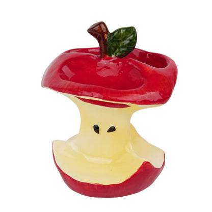Apple Core Ceramic Toothbrush Holder Base