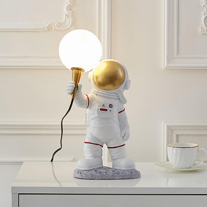 Spaceman Resin Table Lamp