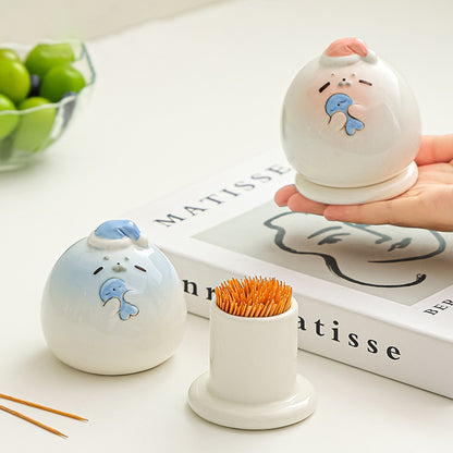 Baby Seal Toothpick Holder