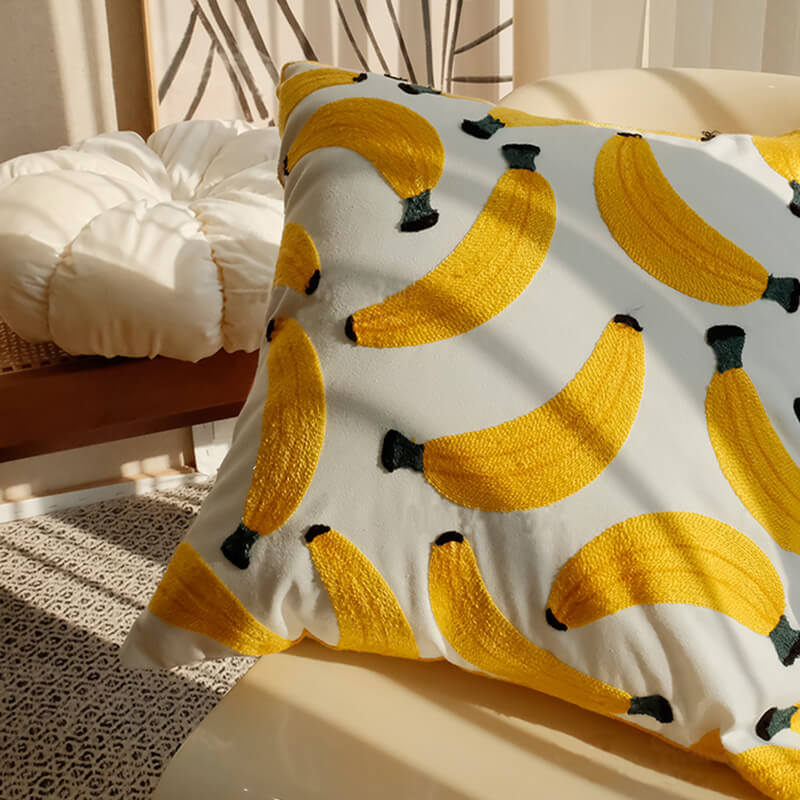 Banana Throw Pillow Cover