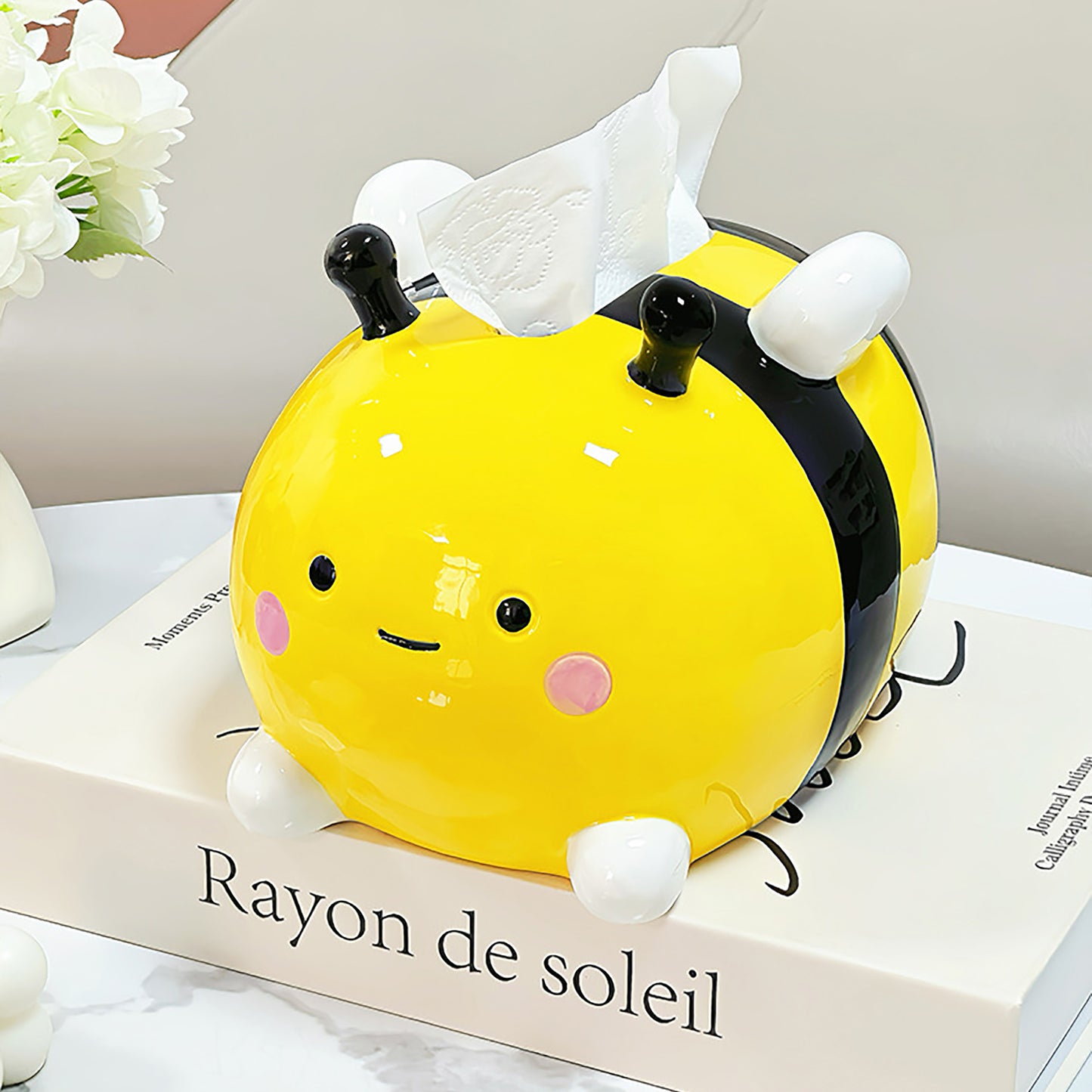 Bee Ceramic Tissue Box