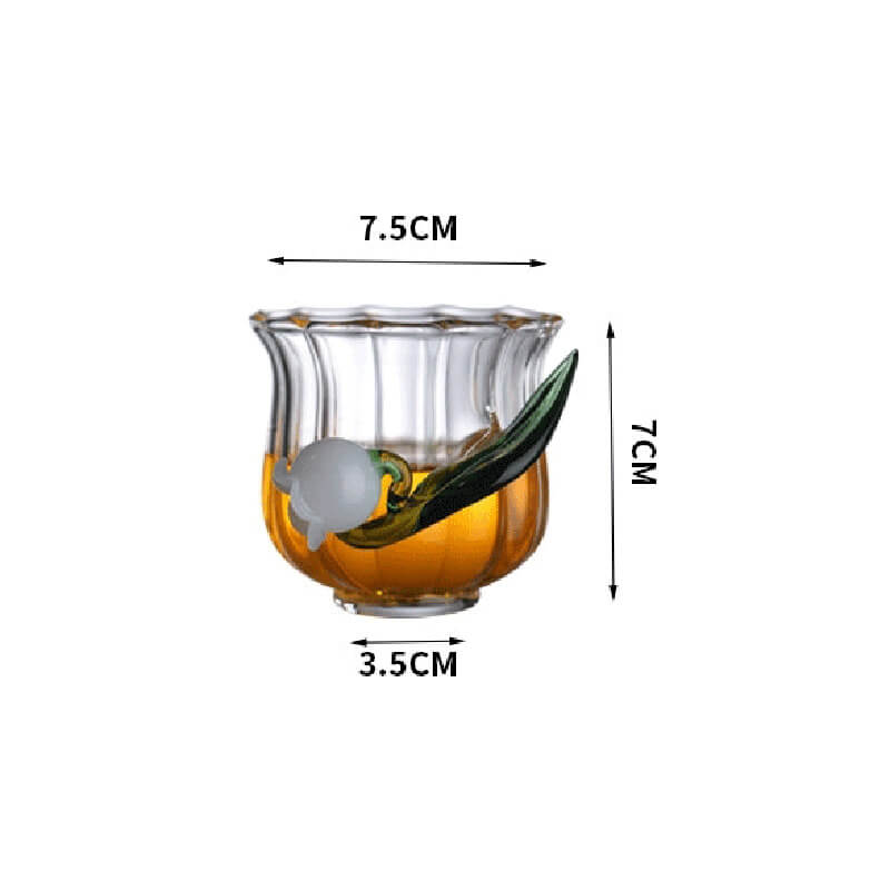 Bell Orchid Glass Kettle Set