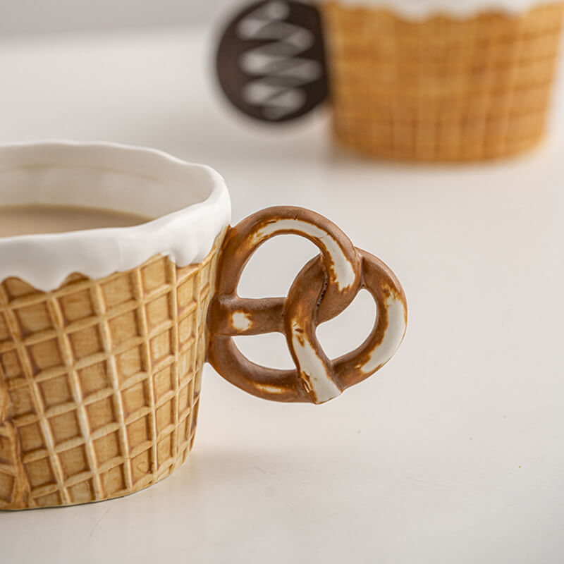 Biscuit Ceramic Cup and Saucer