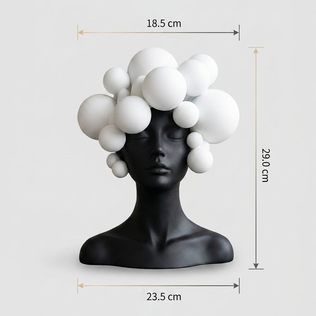 Black & White Modern Art Sculpture