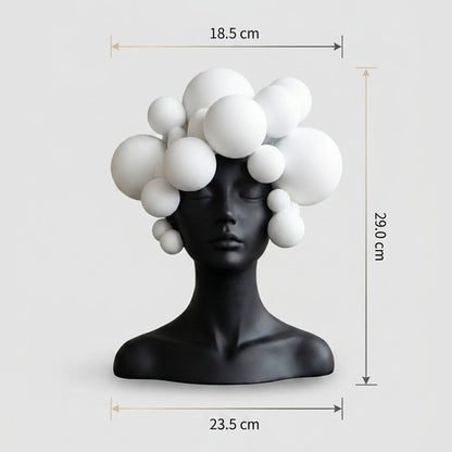 Black & White Modern Art Sculpture