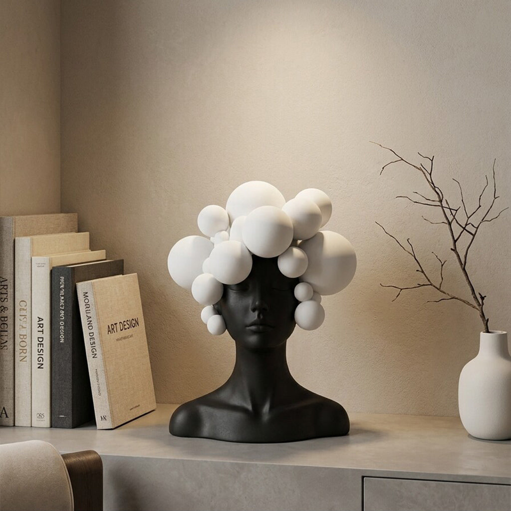 Black & White Modern Art Sculpture
