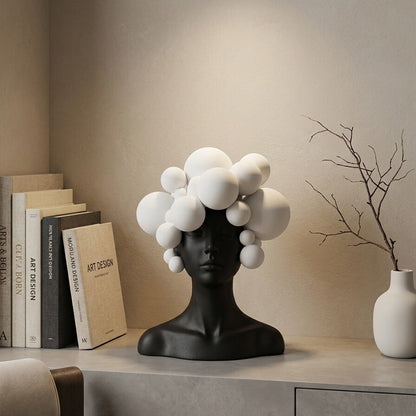 Black & White Modern Art Sculpture