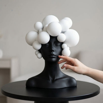 Black & White Modern Art Sculpture