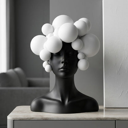 Black & White Modern Art Sculpture