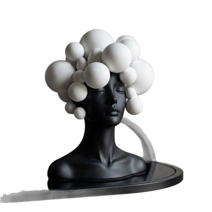 Black & White Modern Art Sculpture