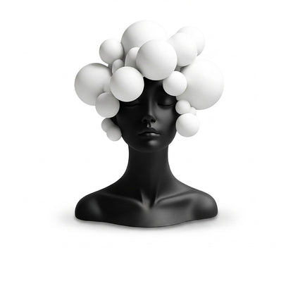 Black & White Modern Art Sculpture