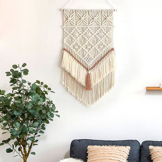 Boho Handwoven Tassel Wall Hanging