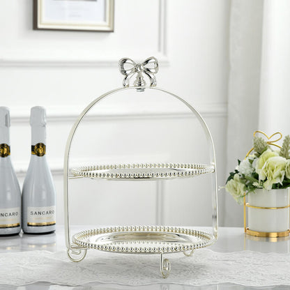 Bowknot Beaded Dessert Stand