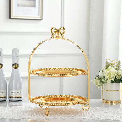 Bowknot Beaded Dessert Stand