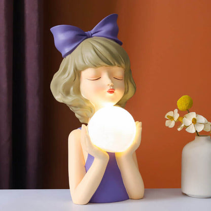 Bowknot Girl Night Lamp