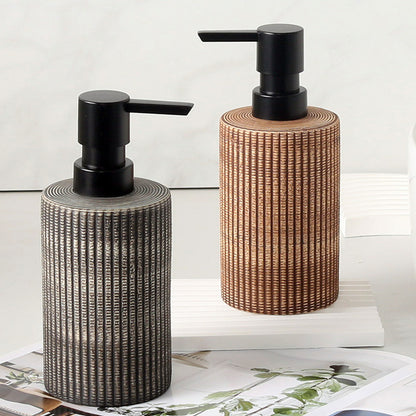 Brushed Cylindrical Lotion Dispenser