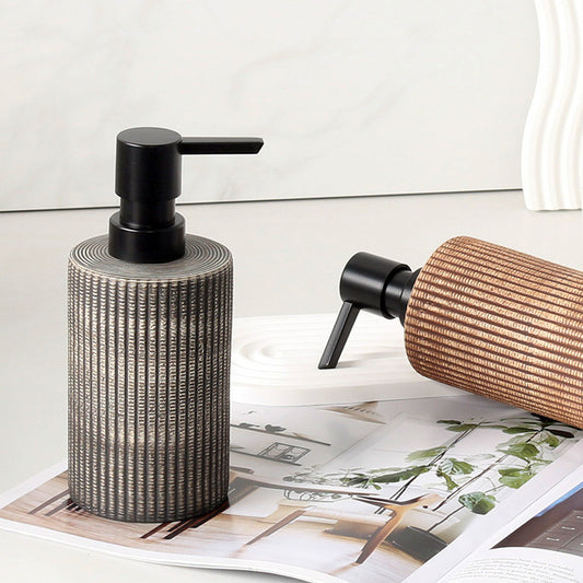 Brushed Cylindrical Lotion Dispenser