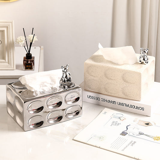 Bubble Ceramic Tissue Box