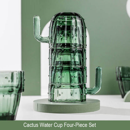 Cactus Glass Water Cup Set