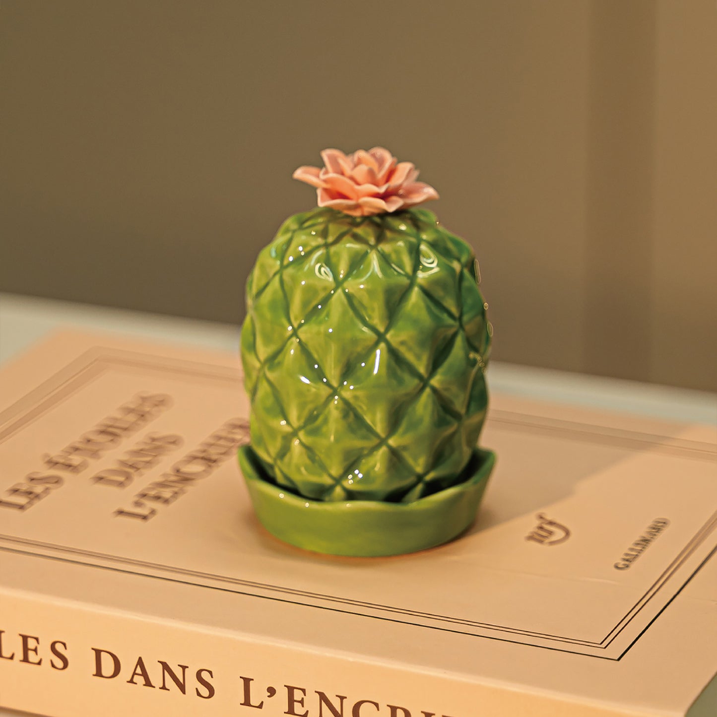 Ceramic Cactus Toothpick Holder
