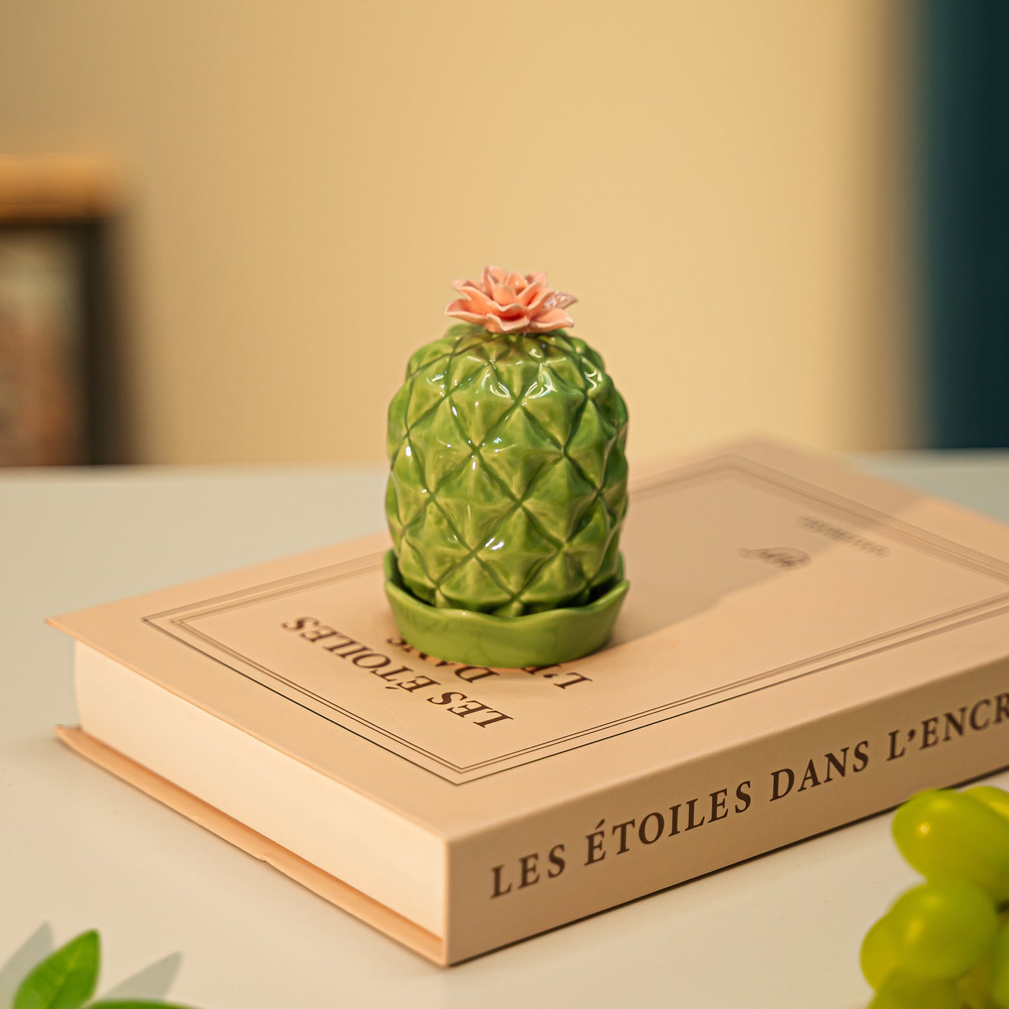 Ceramic Cactus Toothpick Holder