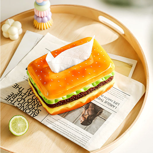 Ceramic Hamburger Tissue Box