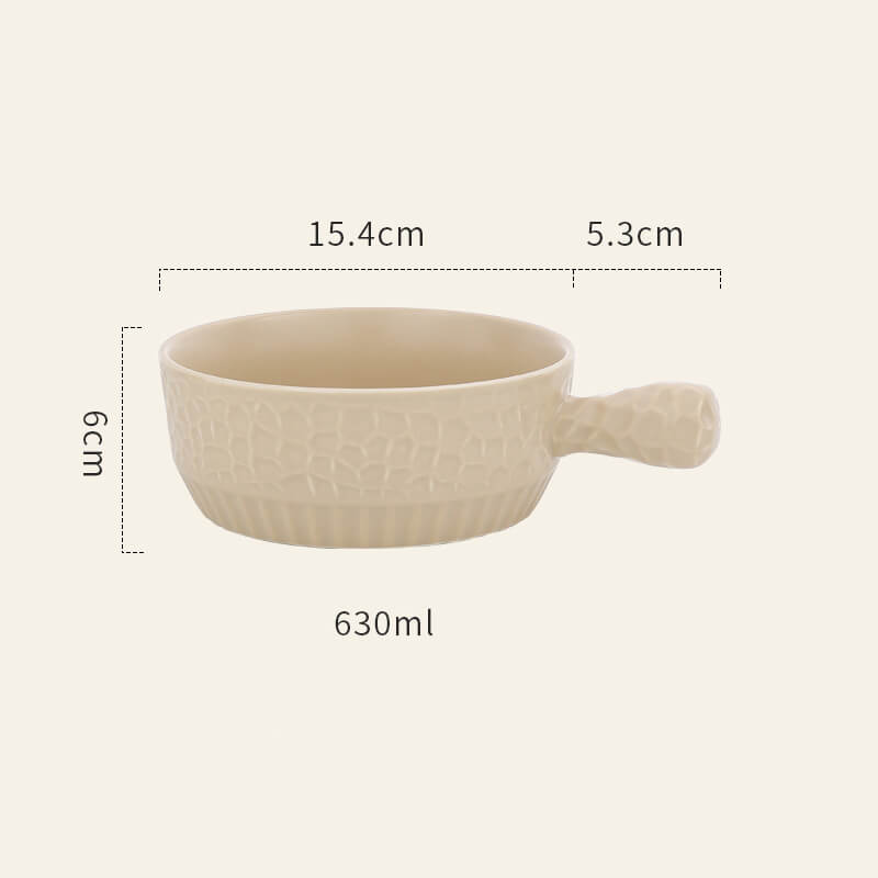 Ceramic Handle Baking Bowl