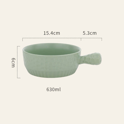 Ceramic Handle Baking Bowl