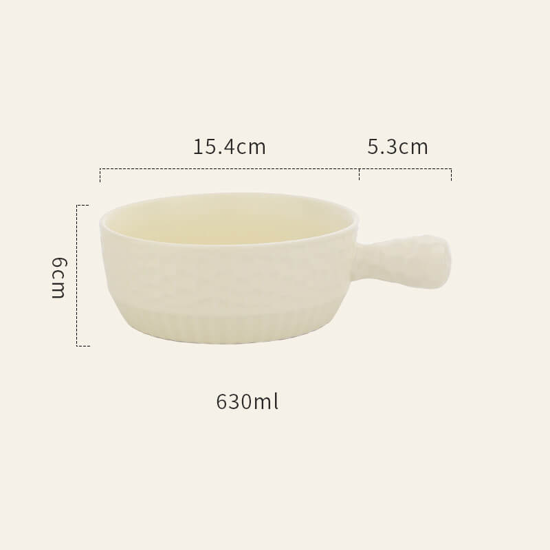 Ceramic Handle Baking Bowl