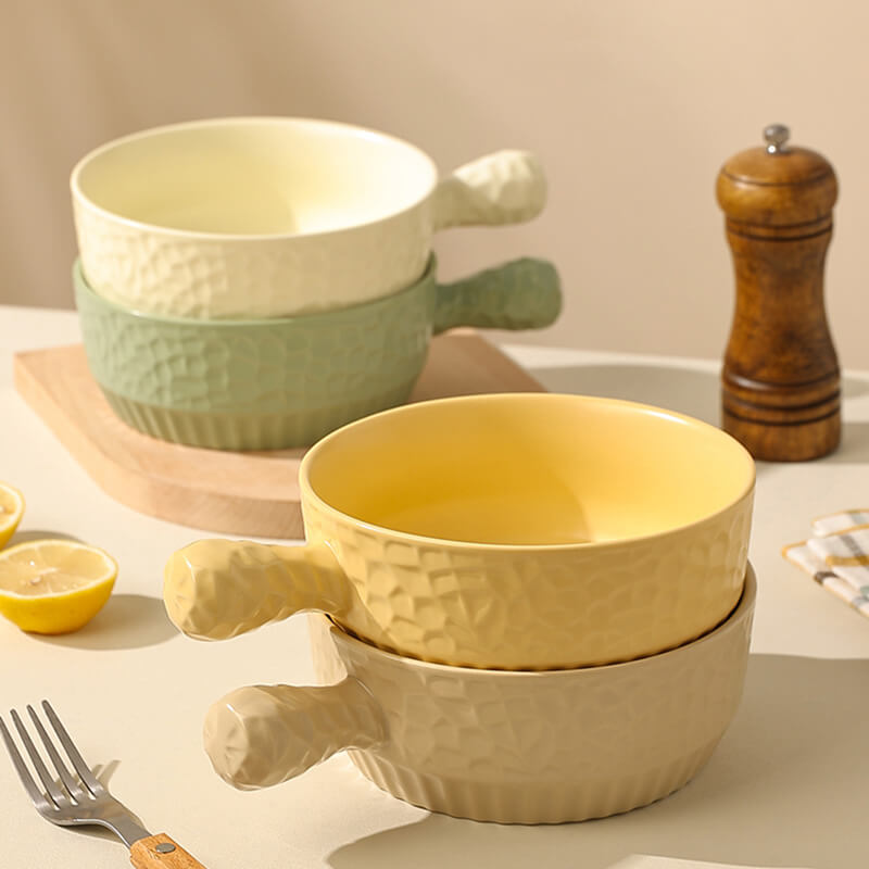 Ceramic Handle Baking Bowl