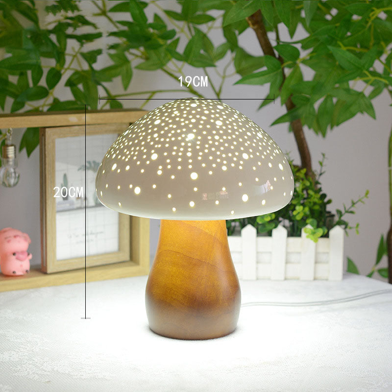 Ceramic Mushroom Table Lamp