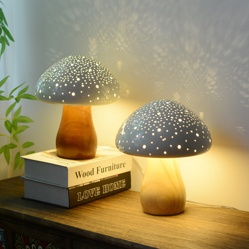 Ceramic Mushroom Table Lamp