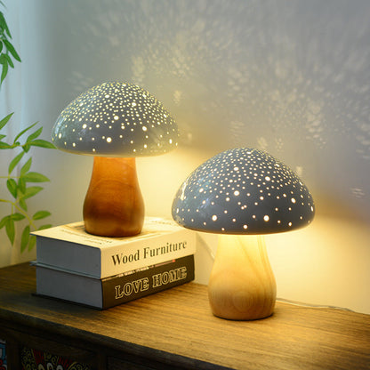 Ceramic Mushroom Table Lamp