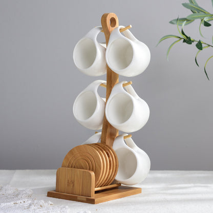 Ceramic Coffee Cup And Saucer Set
