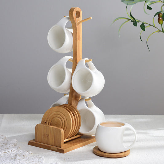 Ceramic Coffee Cup And Saucer Set