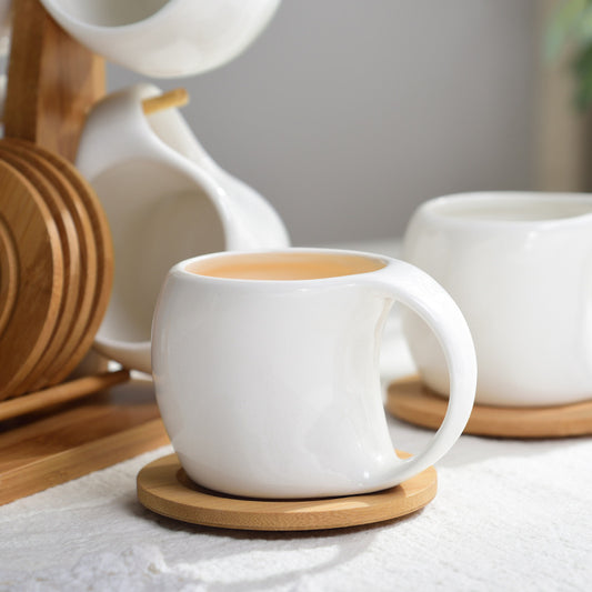 Ceramic Coffee Cup And Saucer Set