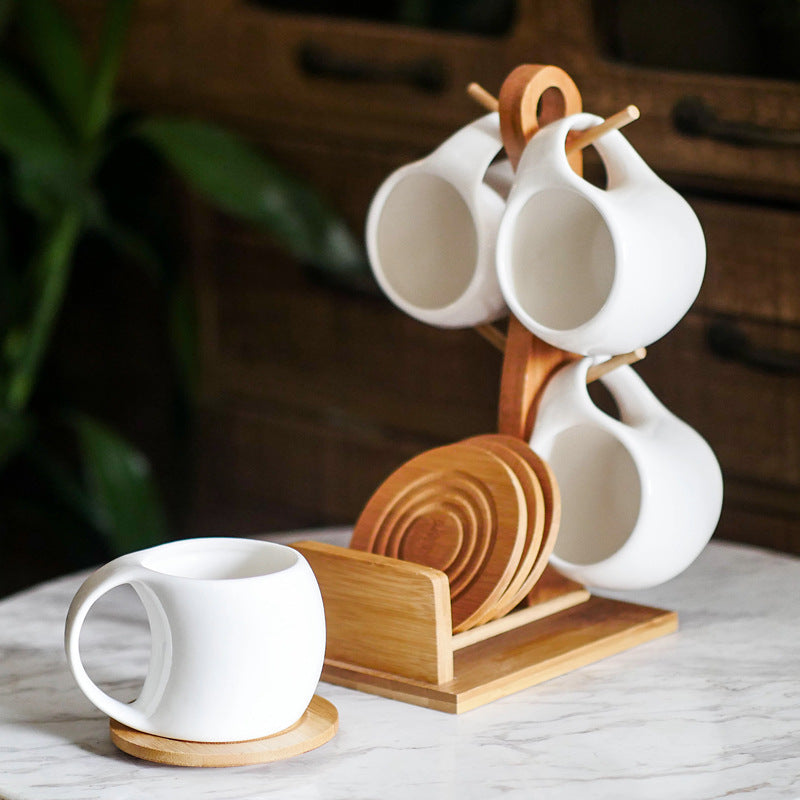 Ceramic Coffee Cup And Saucer Set