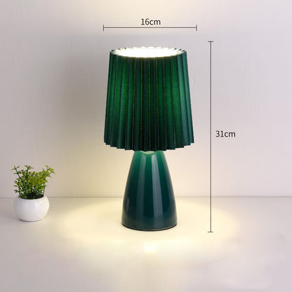 Ceramic Pleated Table Lamp