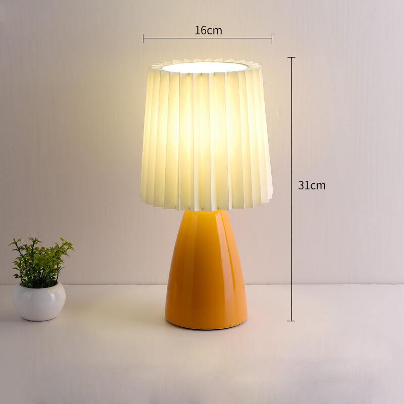 Ceramic Pleated Table Lamp