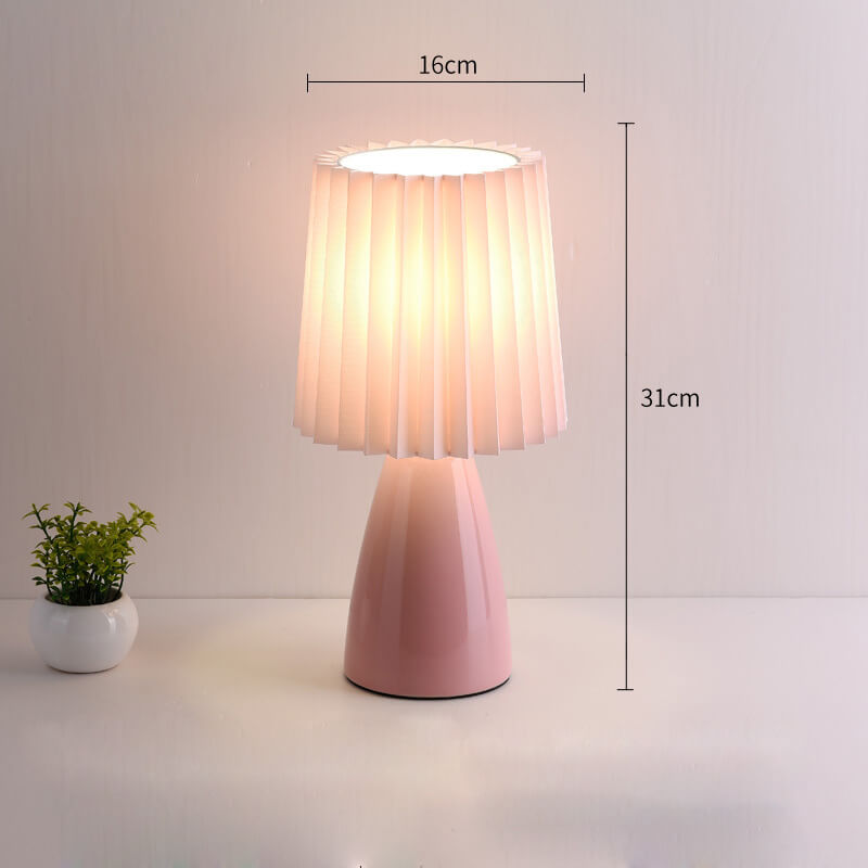 Ceramic Pleated Table Lamp