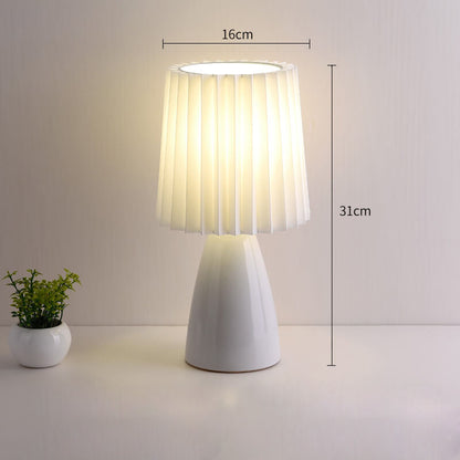 Ceramic Pleated Table Lamp