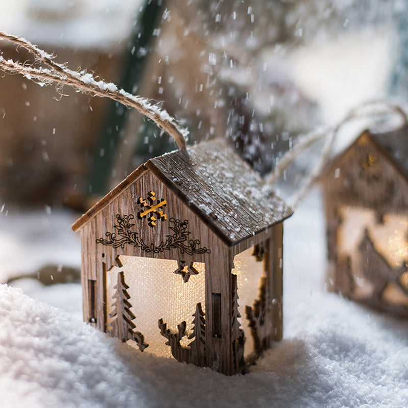 Christmas House Night Lamp Ornament