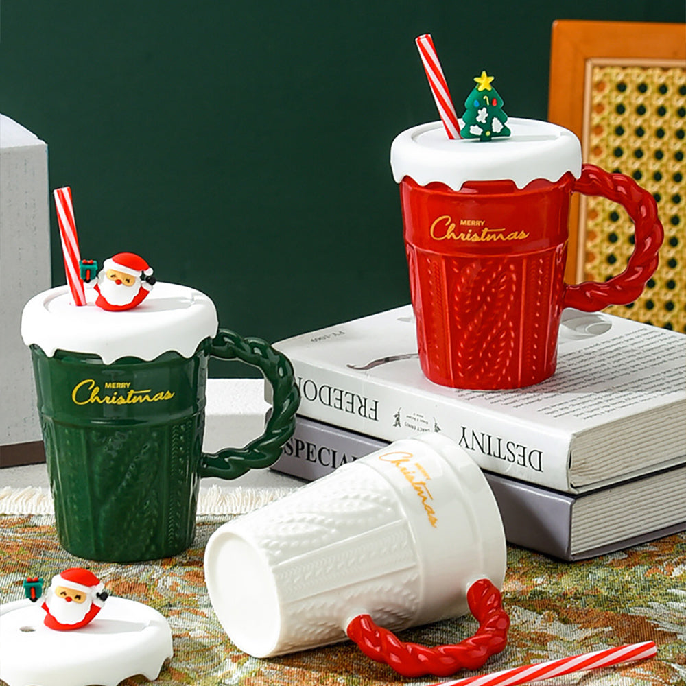 Christmas Straw Mug