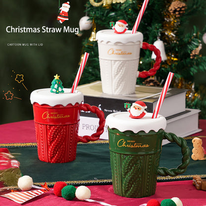 Christmas Straw Mug
