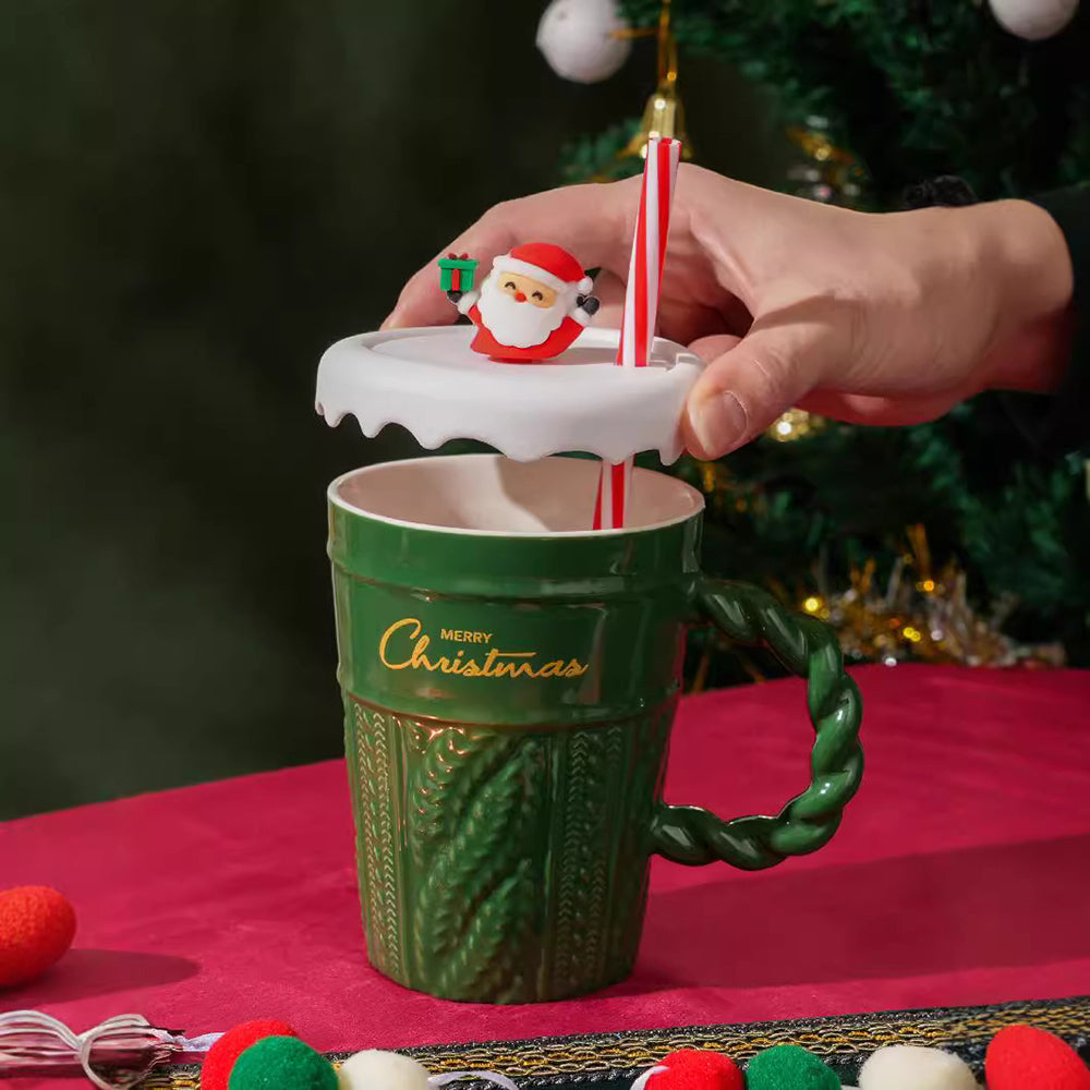 Christmas Straw Mug