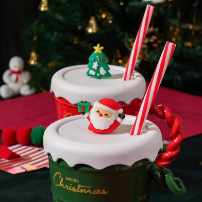Christmas Straw Mug