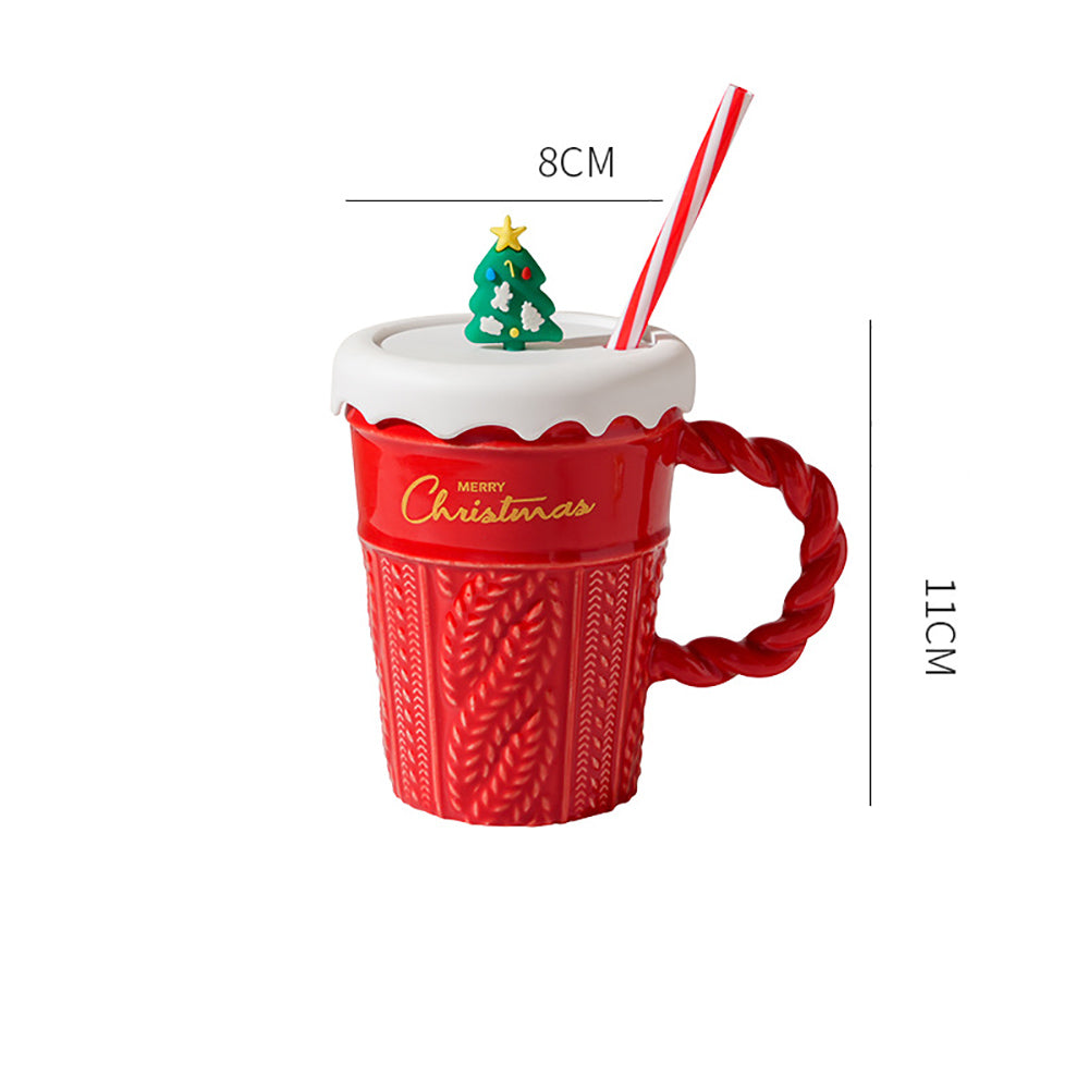 Christmas Straw Mug