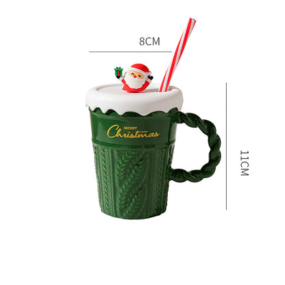 Christmas Straw Mug