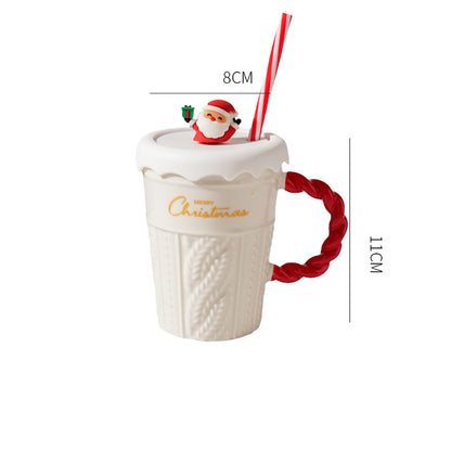 Christmas Straw Mug