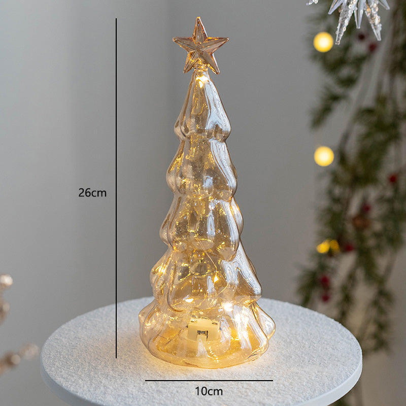 Christmas Tree Glass Night Lamp